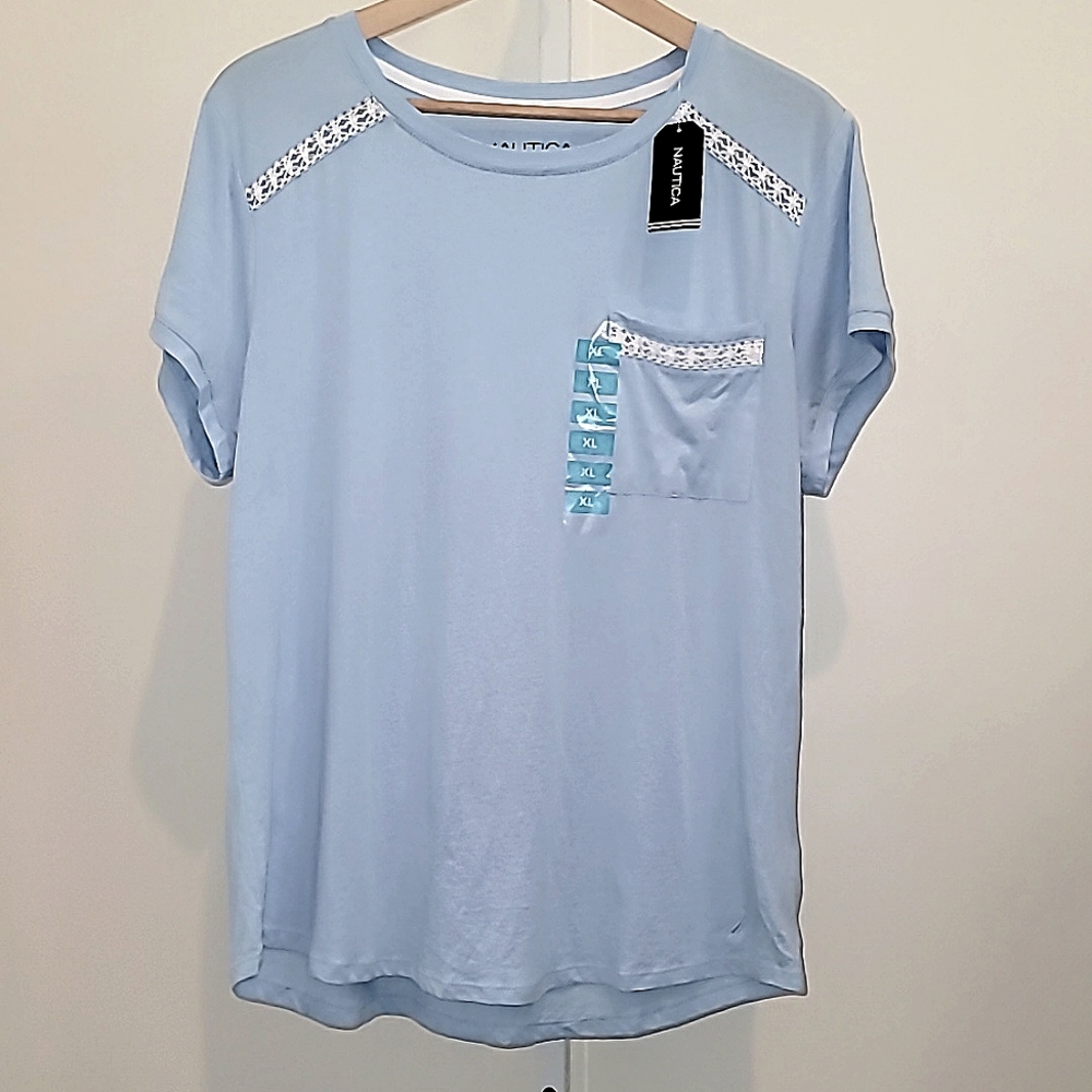 NAUTICA | XL | Blue lightweight Tee